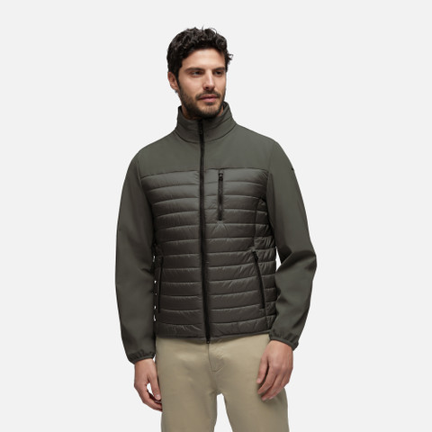 quilted jacket SAPIENZA MAN Agave Green/Agave Green - image number 1 | GEOX