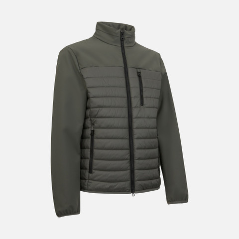 quilted jacket SAPIENZA MAN Agave Green/Agave Green - image number 2 | GEOX