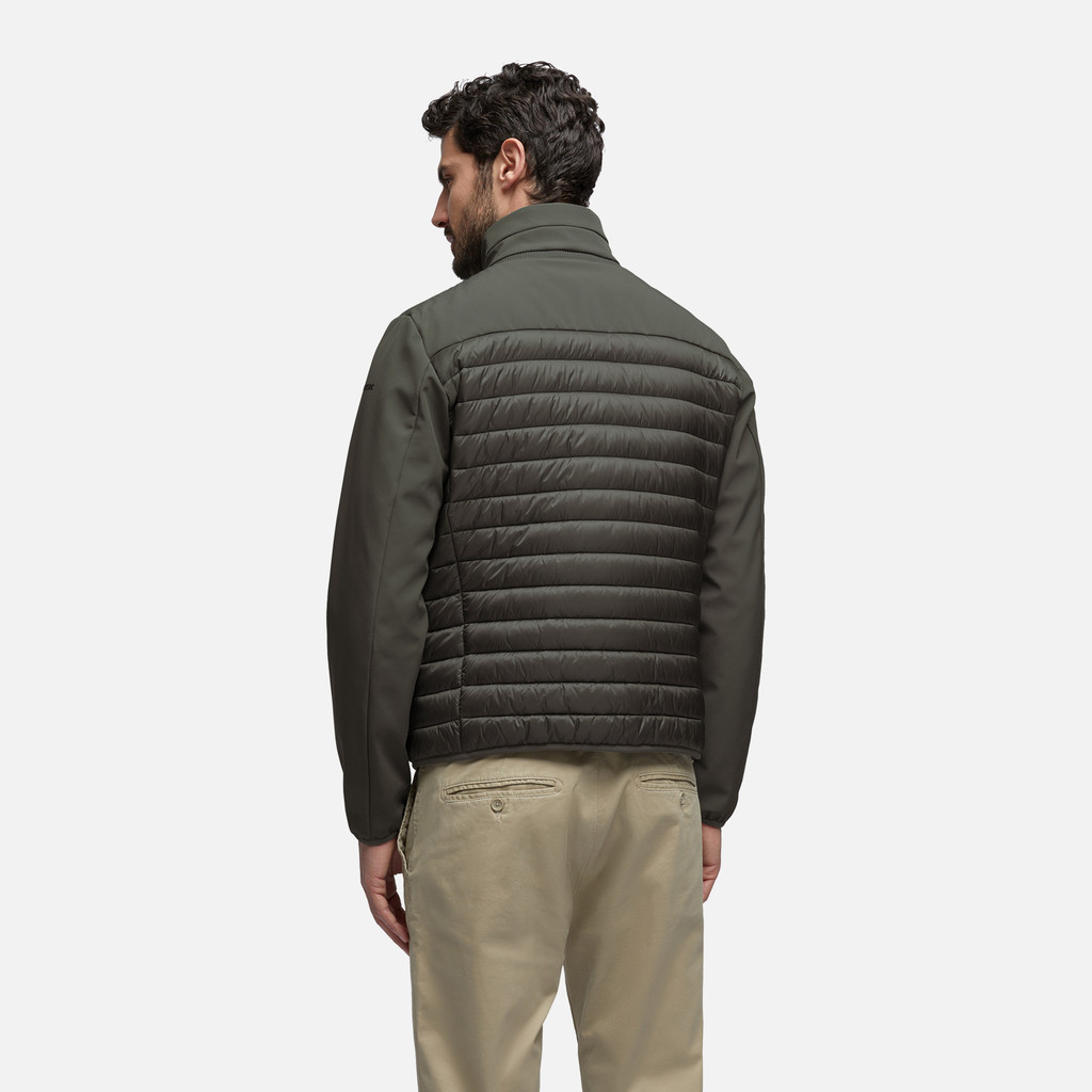 quilted jacket SAPIENZA MAN Agave Green/Agave Green - image number 5 | GEOX