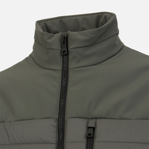 quilted jacket SAPIENZA MAN Agave Green/Agave Green - image number 7 | GEOX