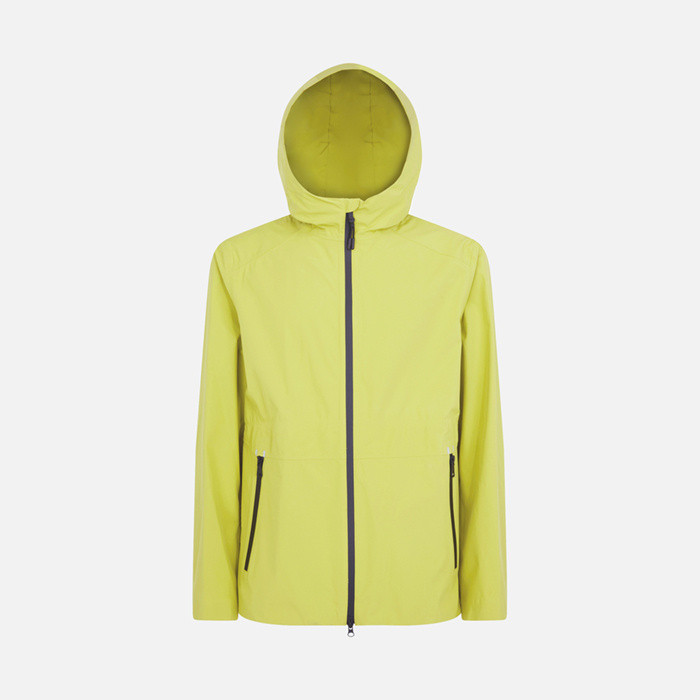 Waterproof jacket CALGARY ABX MAN Bright Chartreuse | GEOX