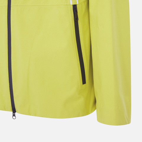 waterproof jacket CALGARY ABX MAN Bright Chartreuse - image number 7 | GEOX