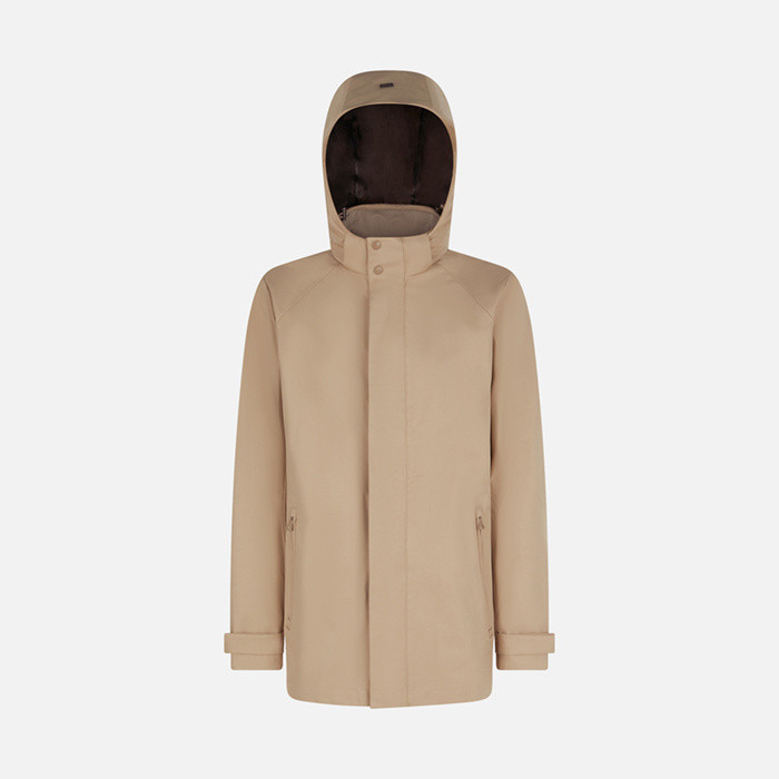 Veste imperméable ANYWECO   HOMME Beige | GEOX