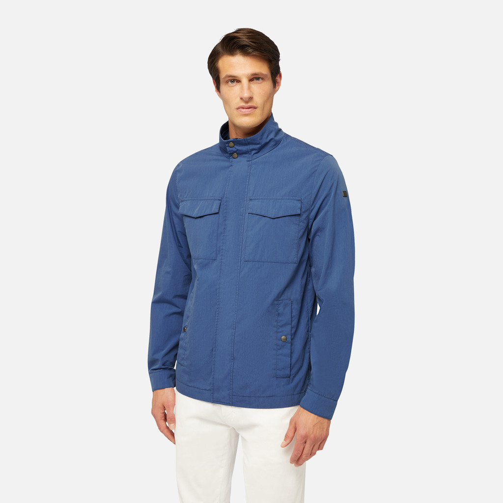 Geox® ELVER HOMME: veste légère - Bleu cobalt | Geox