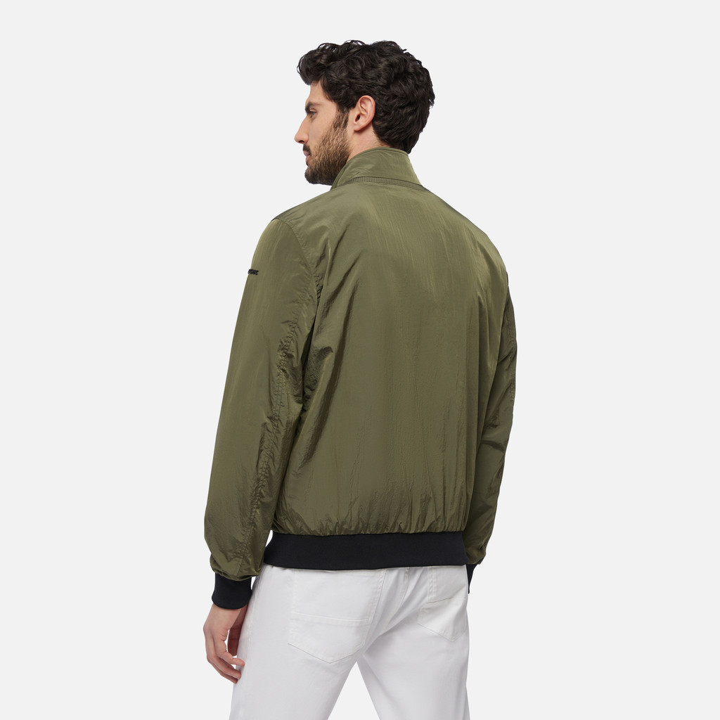bomber jacket DEIVEN MAN Winter Moss - image number 5 | GEOX