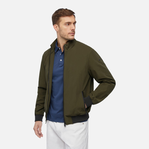 bomber jacket RIETI MAN Winter Moss - image number 3 | GEOX