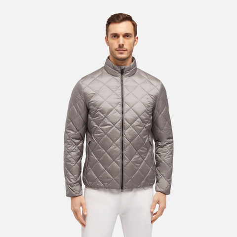 short down jacket ASCANIO MAN SharkTerracotta - image number 1 | GEOX