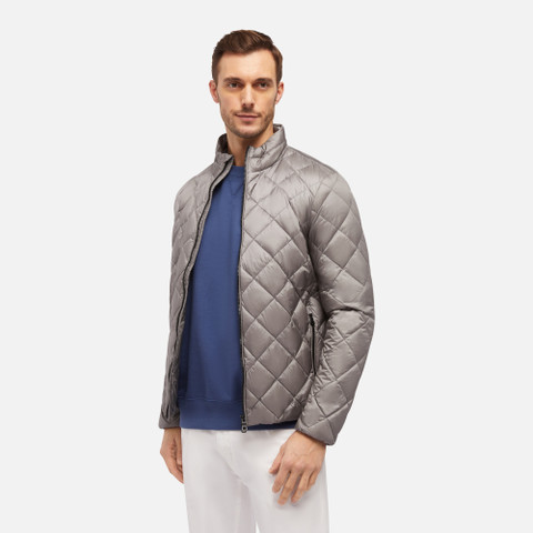 short down jacket ASCANIO MAN SharkTerracotta - image number 3 | GEOX