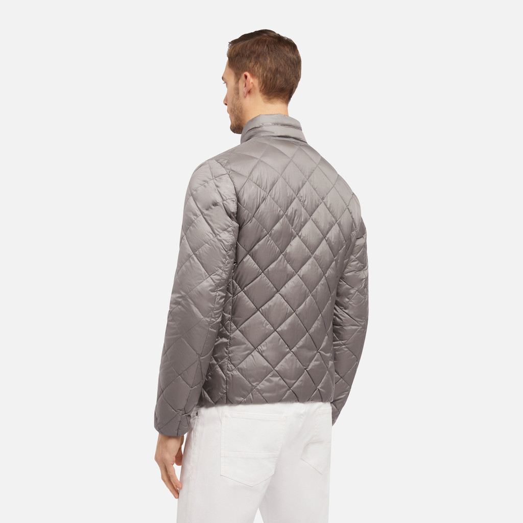 short down jacket ASCANIO MAN SharkTerracotta - image number 5 | GEOX