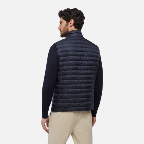sleeveless down jacket WARRENS MAN Sky captain - image number 5 | GEOX