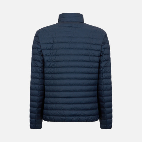 short down jacket DERECK MAN Bijou Blue/Black - image number 4 | GEOX