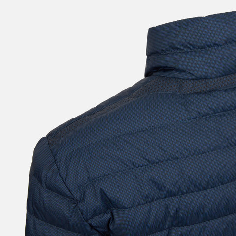 short down jacket DERECK MAN Bijou Blue/Black - image number 6 | GEOX