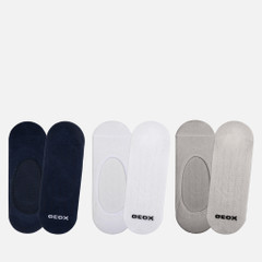 three pack socks adult — blue/grey/white 2