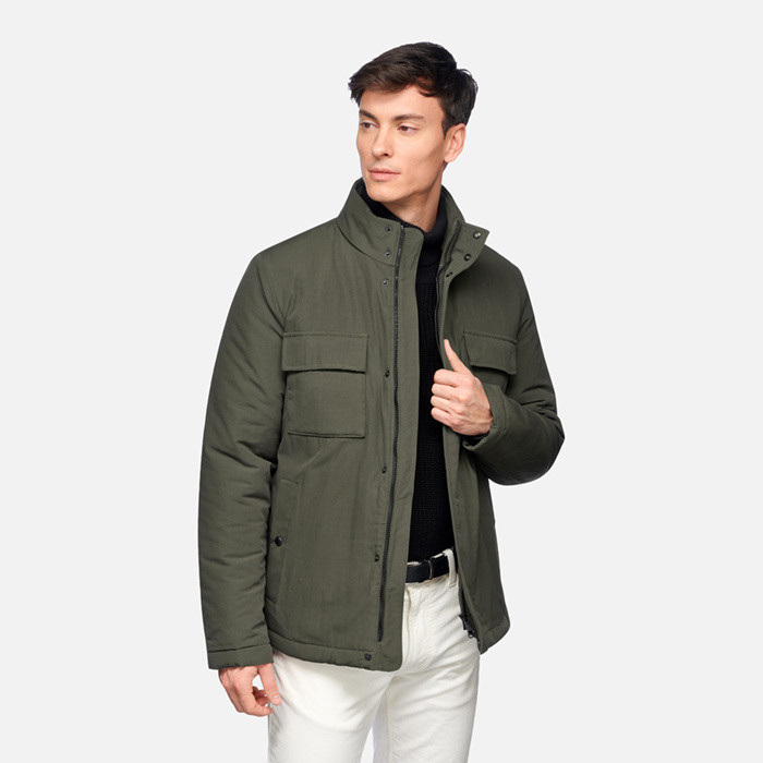 Übergangsjacke RIETI HERR Militärgrün | GEOX