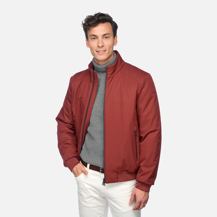 Bomber jacket VINCIT MAN Merlot | GEOX