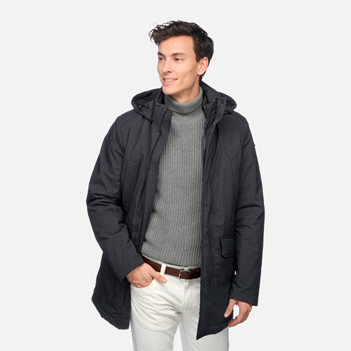 Parka comprida ANDALO HOMEM Azul Noite | GEOX