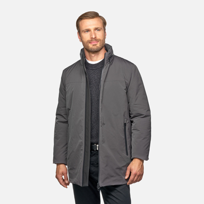 Mid-season jacket SPHERICA MAN Anthracite | GEOX