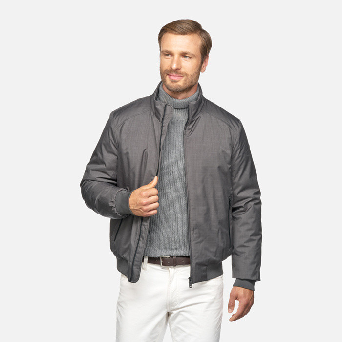 Bomber jacket DOLOMIA MAN Anthracite | GEOX