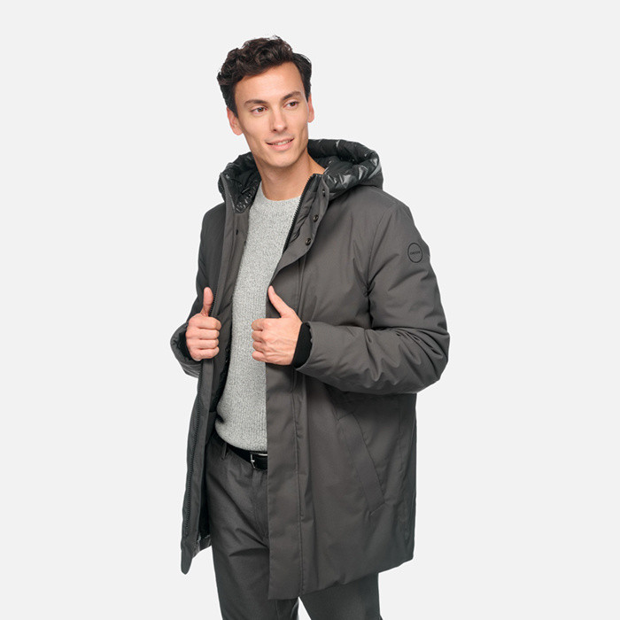 Men s Short Jackets Parkas Bomber Jackets Geox