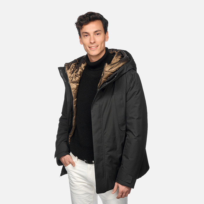 Parka court TERRESTRE ABX HOMME Noir | GEOX