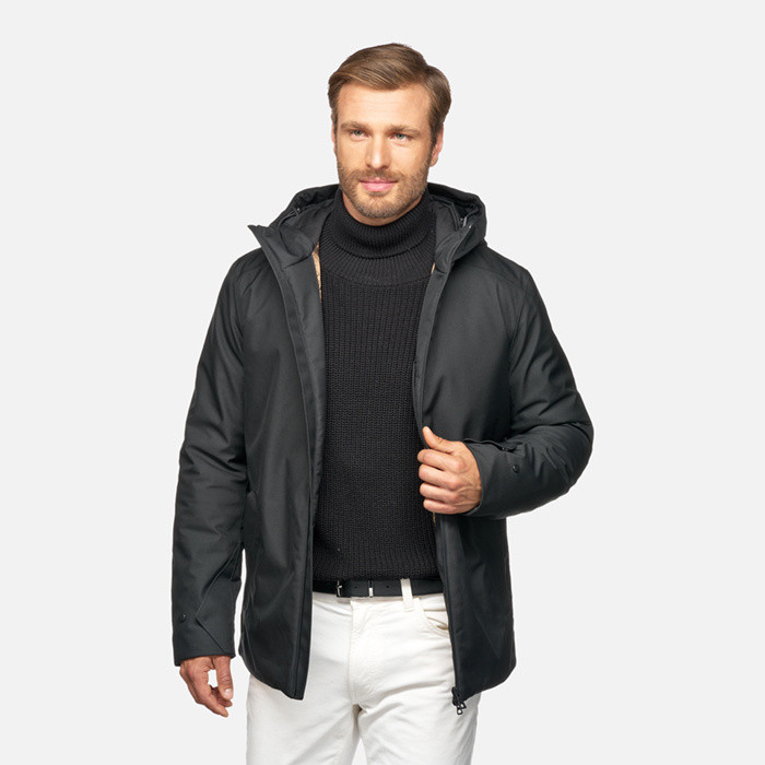 Parka corta CLINTFORD ABX HOMBRE Negro | GEOX