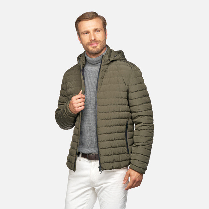 Short down jacket ASCANIO MAN Deep depths | GEOX