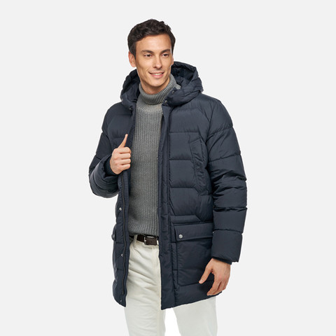 long parka ELVER MAN Sky captain - image number 3 | GEOX