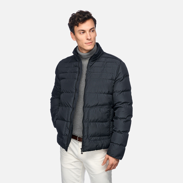 Quilted jacket MAGNETE MAN Sky captain | GEOX