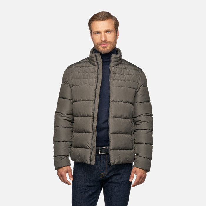 Quilted jacket MAGNETE MAN Deep grape leaf | GEOX