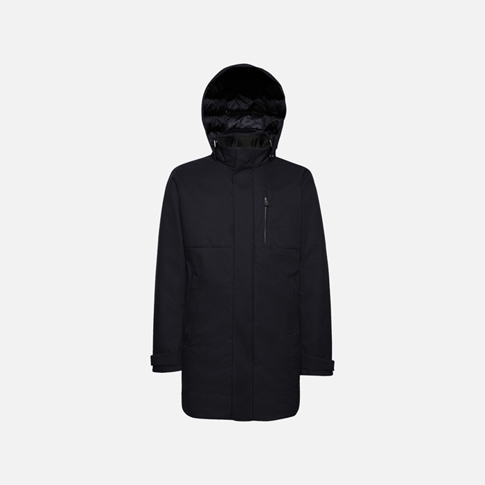 Parka lungo AERANTIS UOMO Blu navy | GEOX