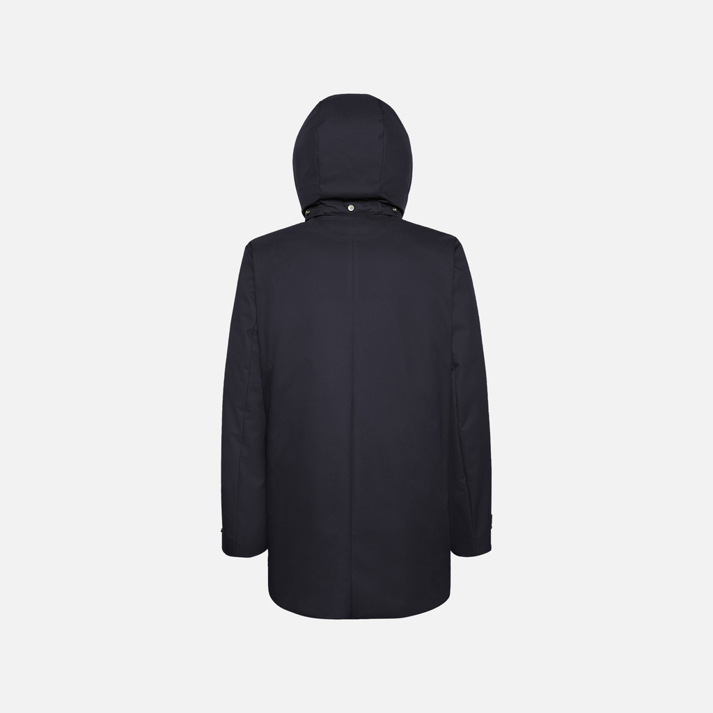 Geox AERANTIS UOMO PARKA LUNGO in Blu navy Geox