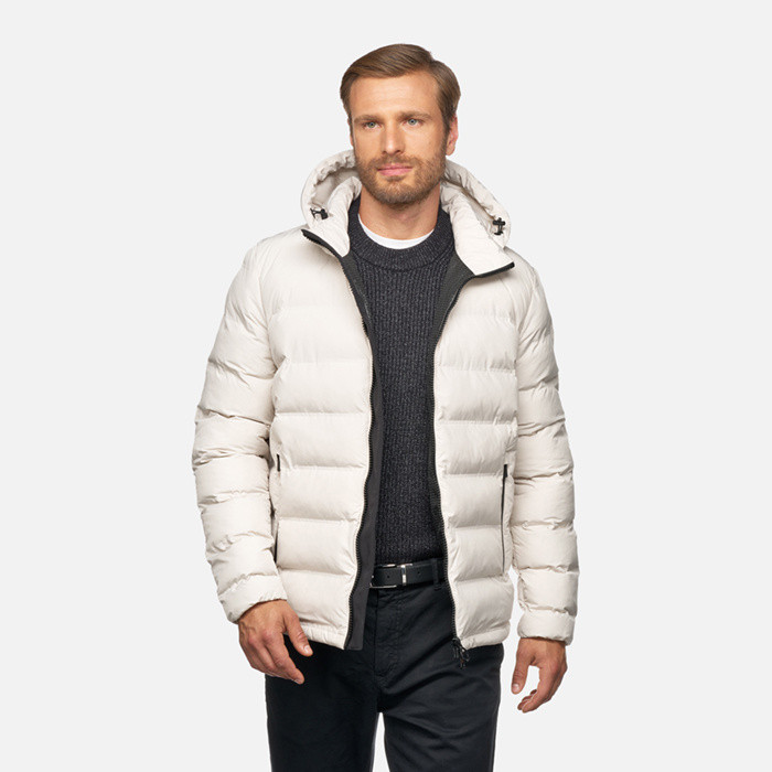 Parka court SPHERICA HOMME Gris clair | GEOX