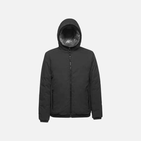 Reversible jacket SPHERICA MAN Black/Morel - image number 0 | GEOX