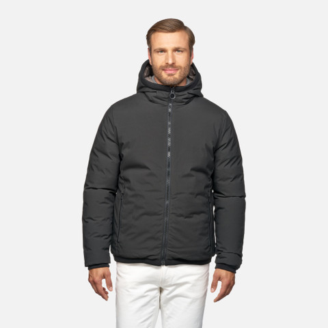 Reversible jacket SPHERICA MAN Black/Morel - image number 1 | GEOX