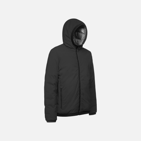 Reversible jacket SPHERICA MAN Black/Morel - image number 2 | GEOX
