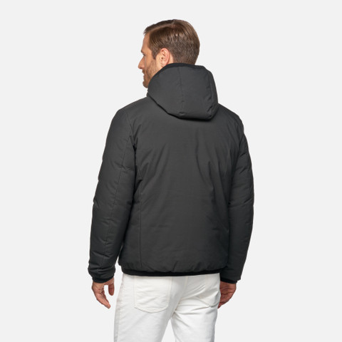 Reversible jacket SPHERICA MAN Black/Morel - image number 5 | GEOX