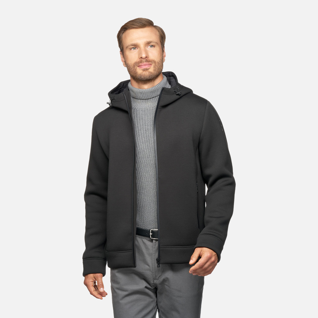 Hoodie SWEATER MAN Black - image number 3 | GEOX