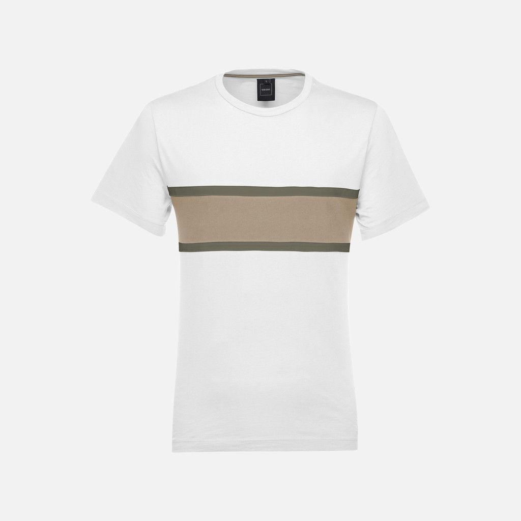 t-shirt T-SHIRT MAN White - image number 0 | GEOX