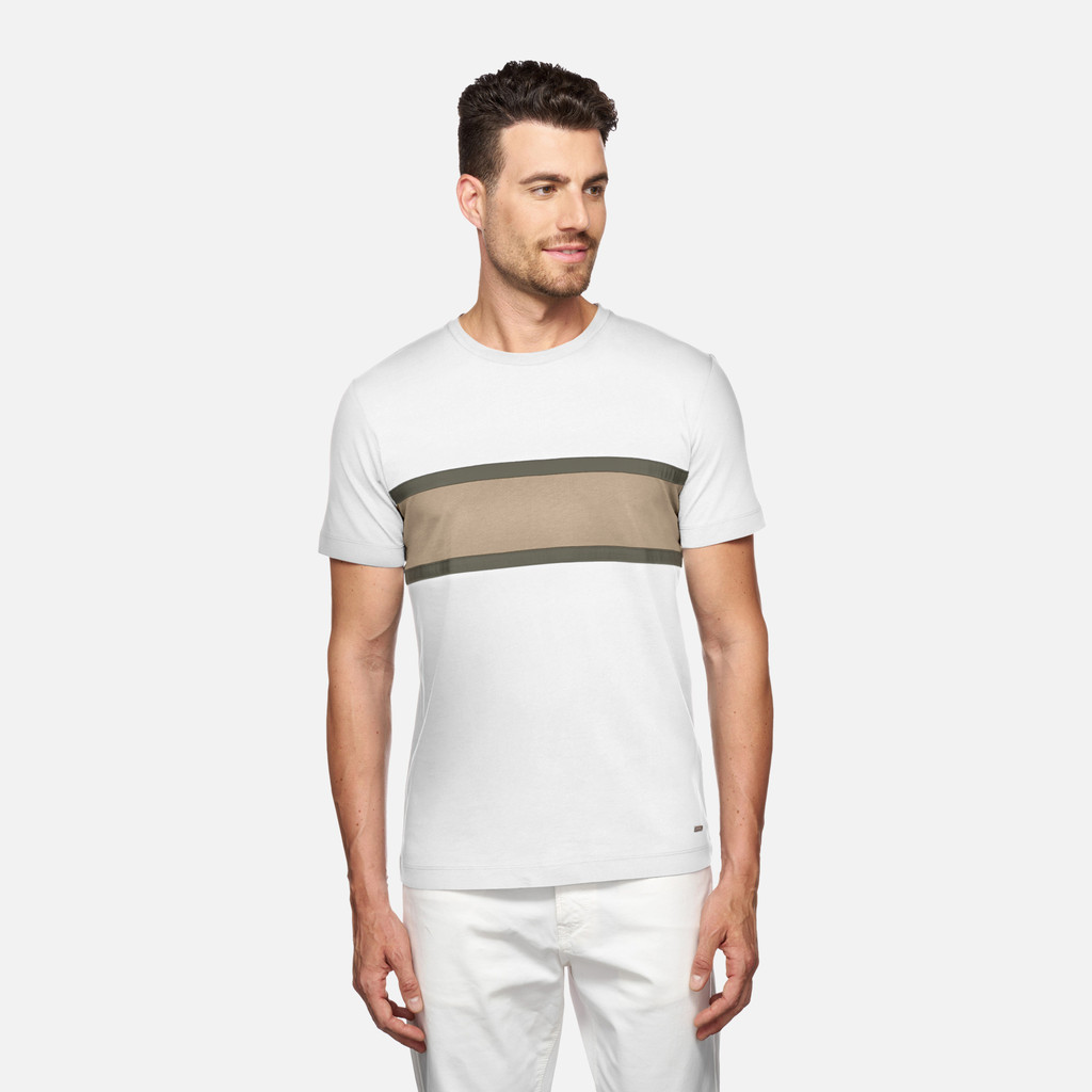 t-shirt T-SHIRT MAN White - image number 1 | GEOX