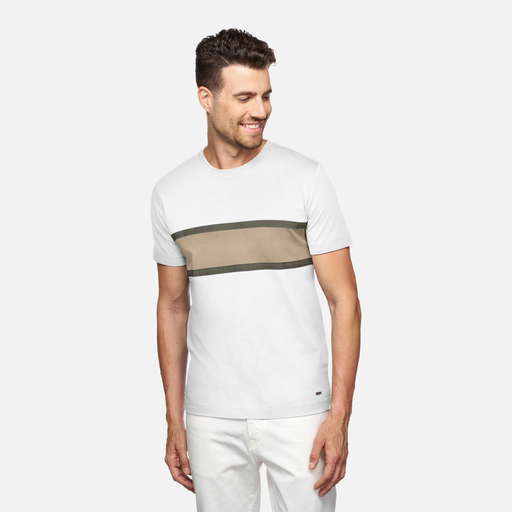 t-shirt T-SHIRT MAN White - image number 3 | GEOX