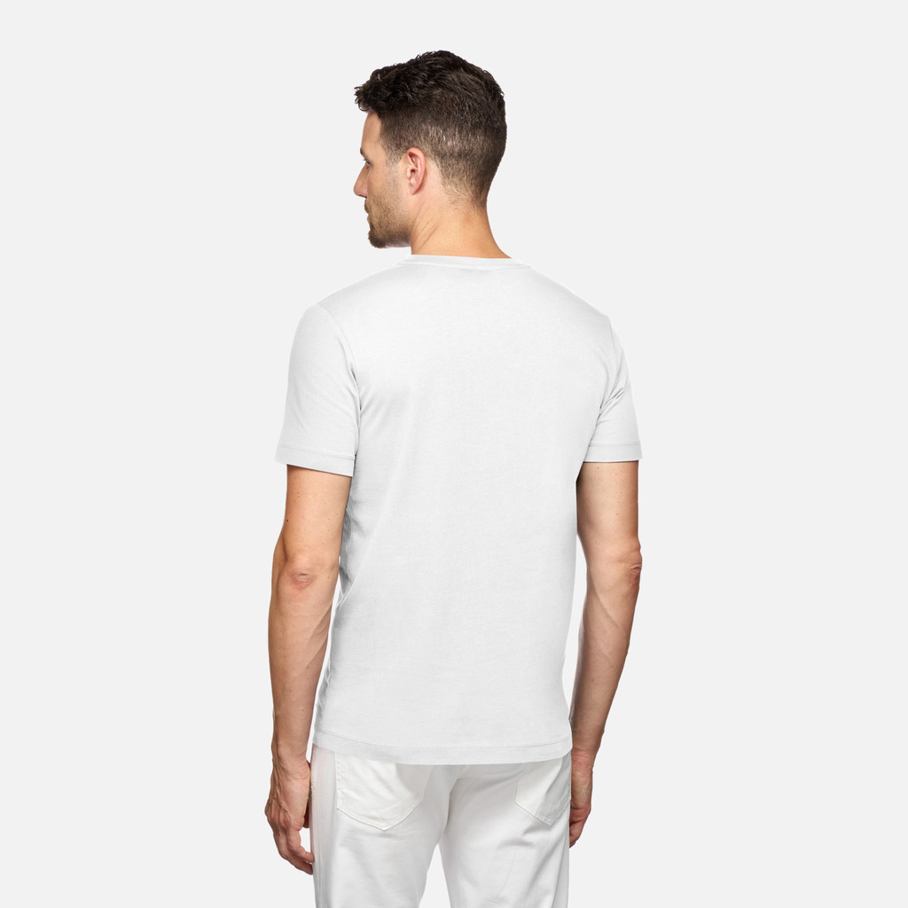 t-shirt T-SHIRT MAN White - image number 5 | GEOX