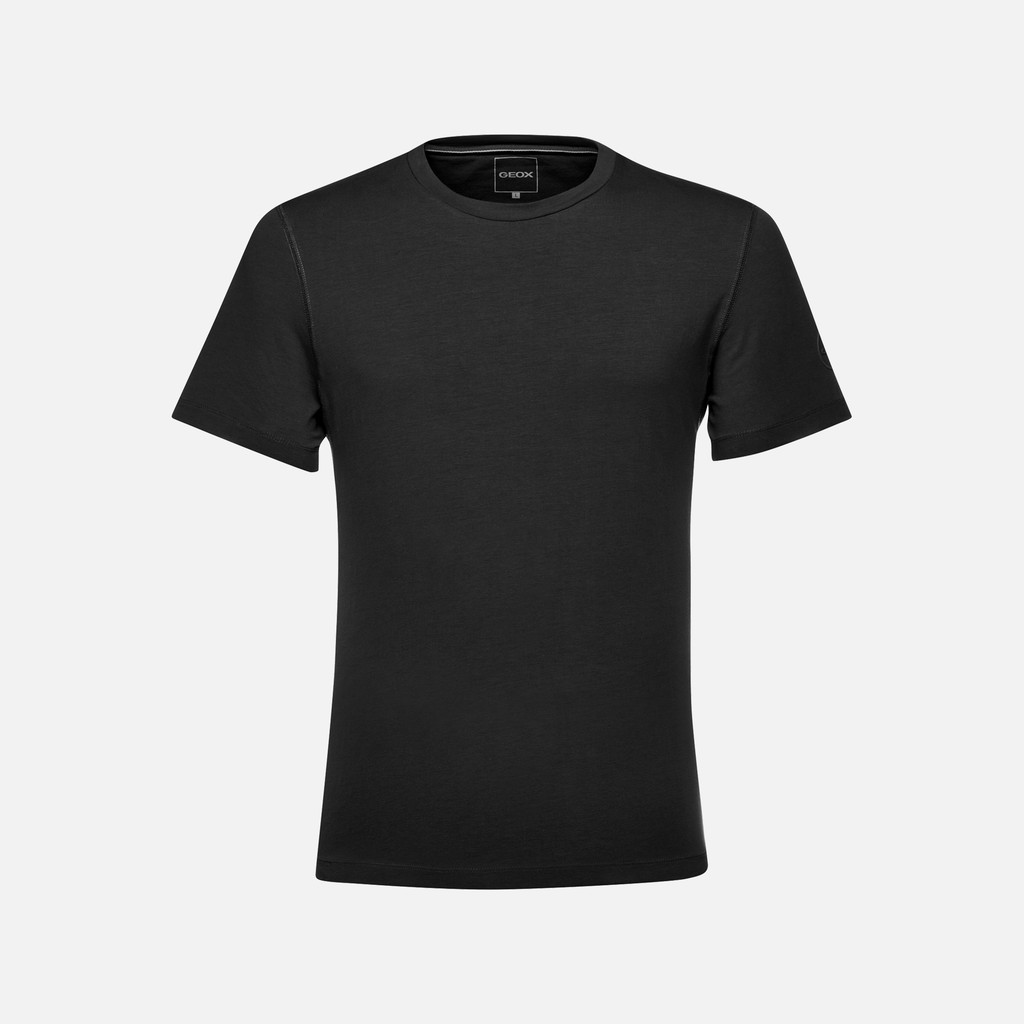 t-shirt T-SHIRT MAN Black - image number 0 | GEOX