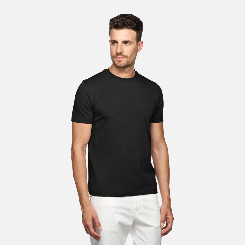 t-shirt T-SHIRT MAN Black - image number 3 | GEOX