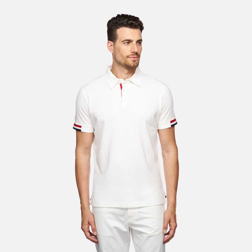 Polo shirt POLO MAN White - image number 1 | GEOX