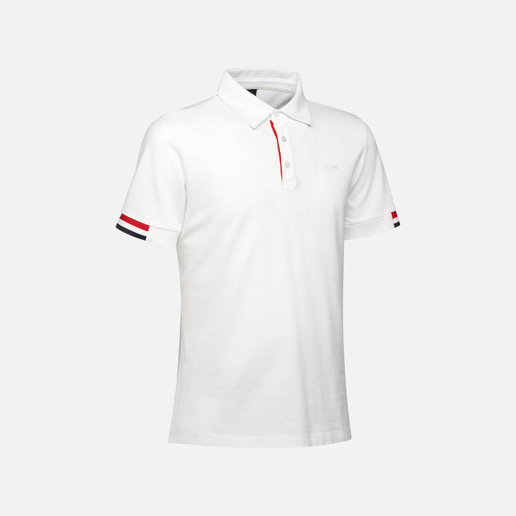Polo shirt POLO MAN White - image number 2 | GEOX