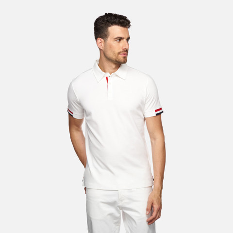 Polo shirt POLO MAN White - image number 3 | GEOX