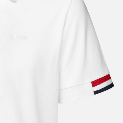 Polo shirt POLO MAN White - image number 7 | GEOX