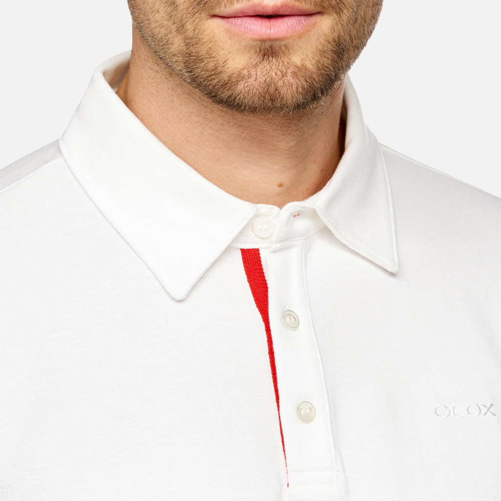 Polo shirt POLO MAN White - image number 8 | GEOX