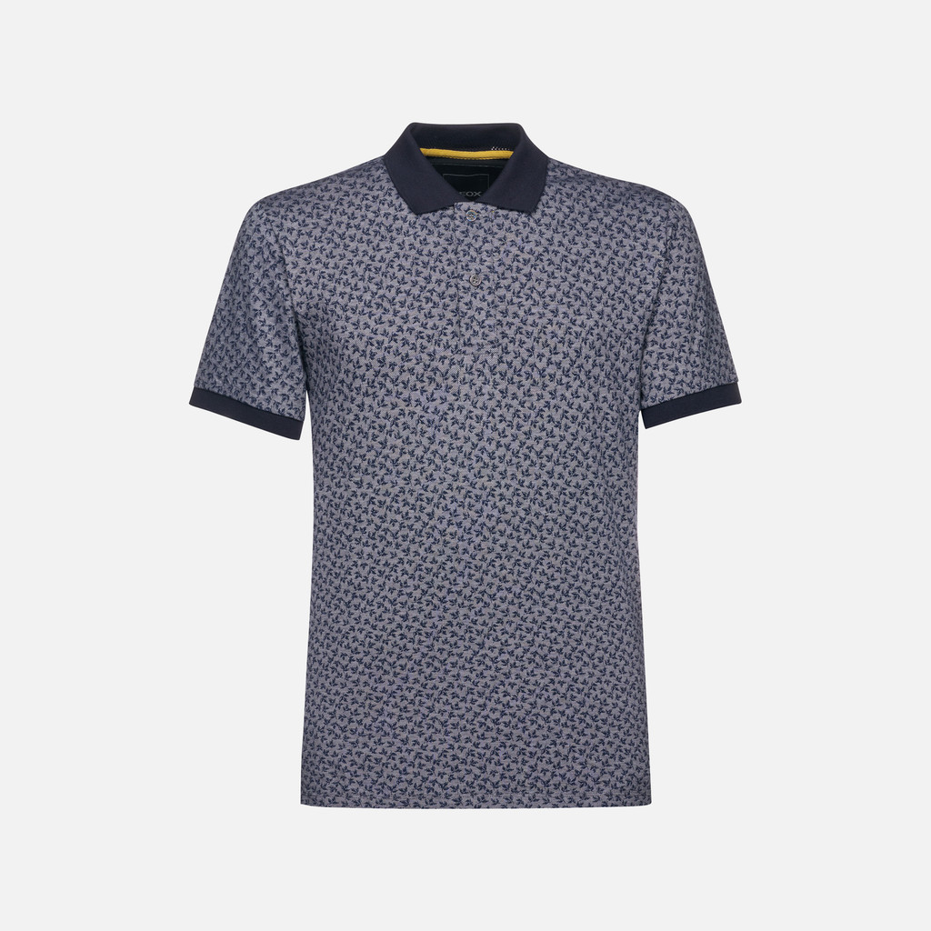 polo shirt POLO MAN Sky/White - image number 0 | GEOX