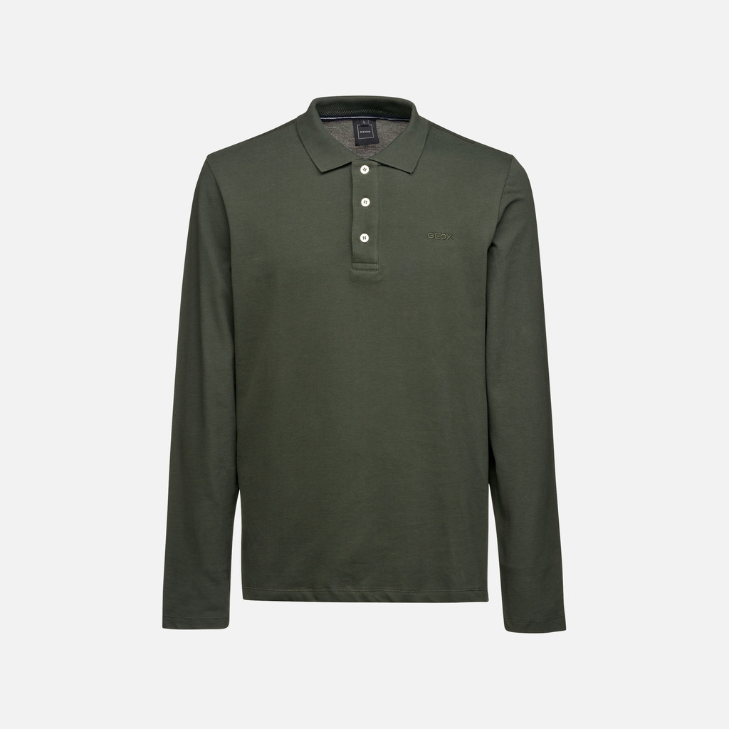 polo shirt POLO MAN Light climbing ivy - image number 0 | GEOX